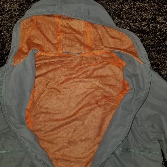 Nike Tan Khaki Meshlined Hooded Jacket Full Zip  Sz Lg - Picture 10 of 13